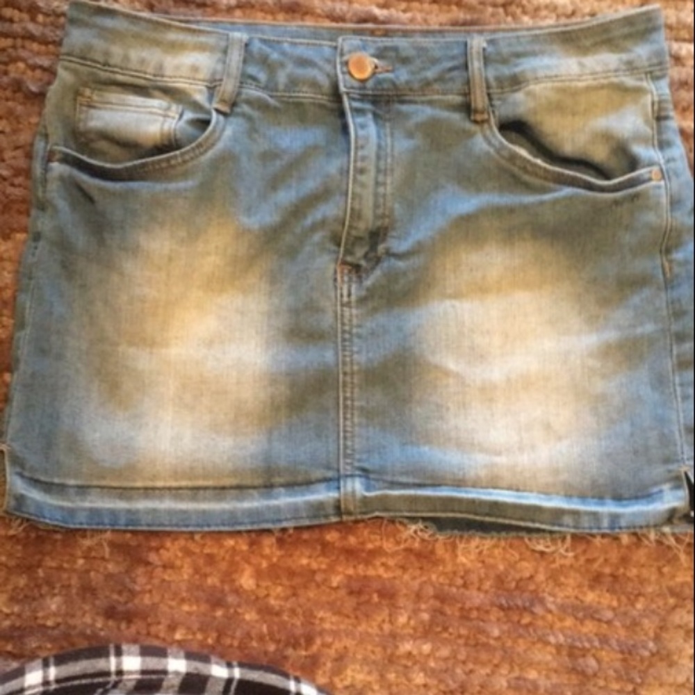 Stretchy Jean Skirt